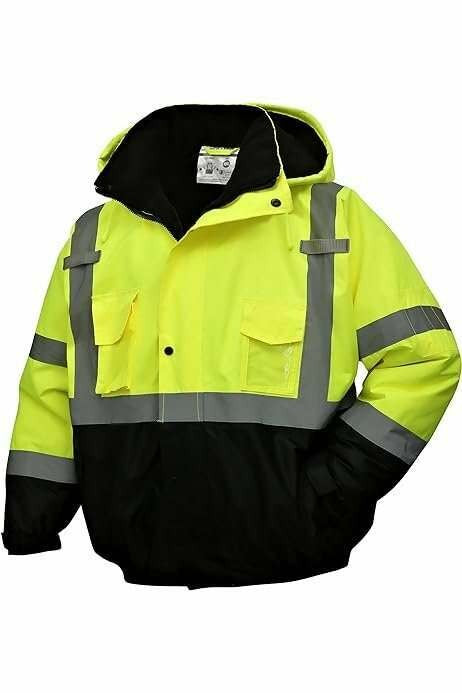 81-49L SAFETY LIME JACKET SIZE L