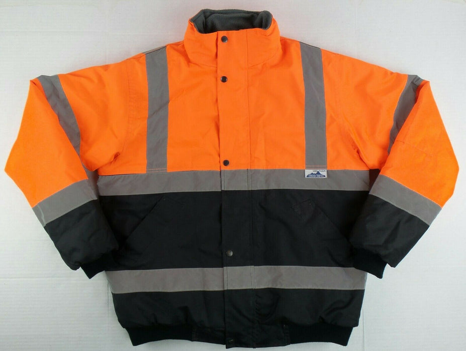 81-37 ORG/BLK BOMBER SAFETY JACKET