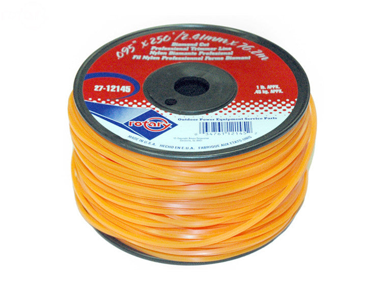 SPECIAL 83-12 .130 Square - 1 LB Spool Orange MADE IN USA!