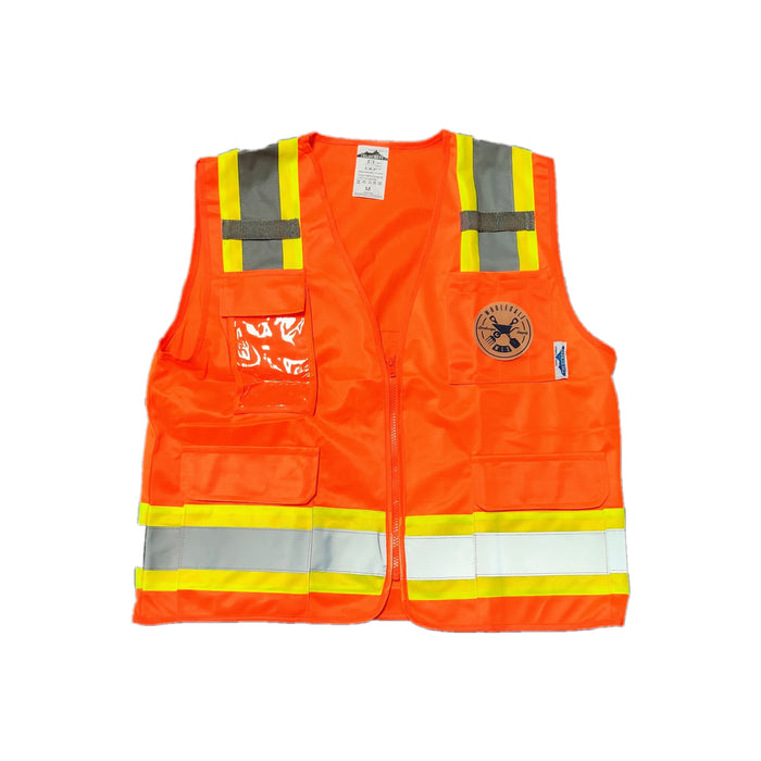 81-22 HIGH SOLID VEST COLOR ORANGE