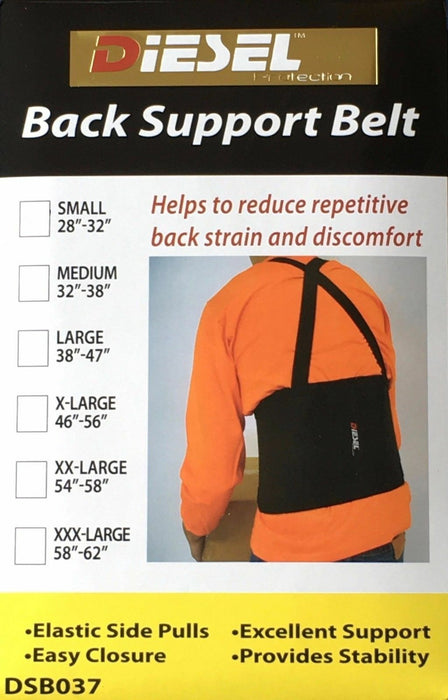 81-33 DIESEL BACK SUPPORT BELT
