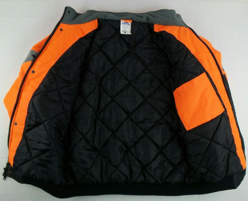 81-37   ORG/BLK BOMBER SAFETY JACKET